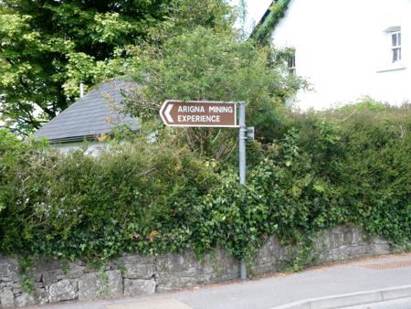 sign for the Arigna Mining Experience