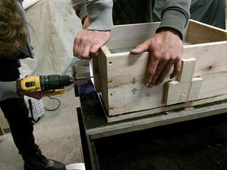 screwing the box together