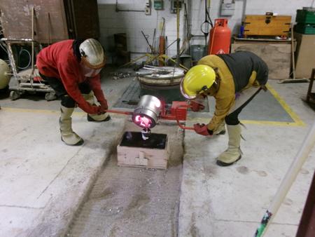 the first pour
