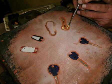 excavating around keys