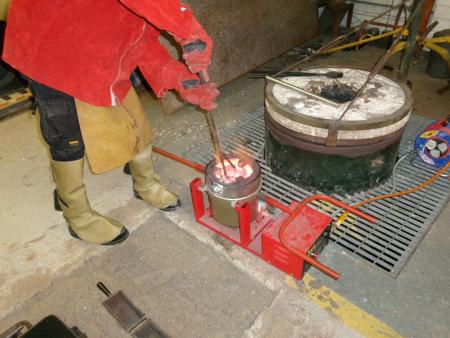 removing impurities from molten aluminium