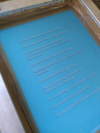 taped inside edges of the silkscreen