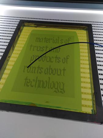 silkscreen ready for exposure